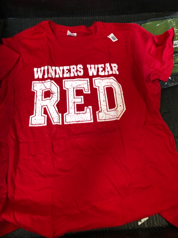 Photo 1 of Winners Wear Red Team Spirit Game Competition Color War T-Shirt SIZE XL