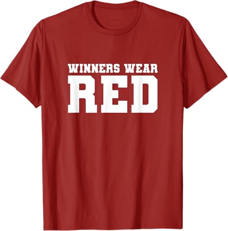 Photo 1 of Winners Wear Red Team Spirit Game Competition Color War T-Shirt SIZE XL