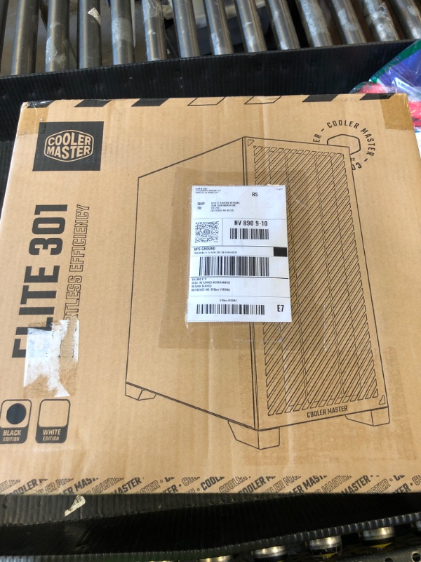 Photo 1 of Cooler Master Elite 301 Micro-ATX High Airflow Minimalist PC Case, 365mm GPU Max, Compatible RTX 5080|RX 7090 XT, 280mm AIO Max, Type C, Tempered Glass, Triple 120mm aRGB PWM Fan, Intakes Grill