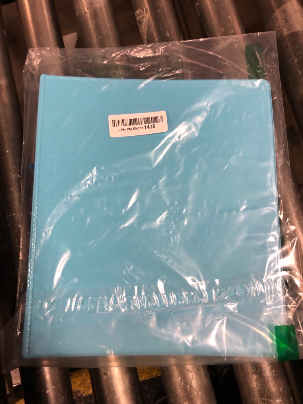 Photo 1 of 1 Inch 3 Ring Binder 1” Binder Blue Clear View Cover with 2 Inside Pockets, Colored School Supplies Office and Home Binders – by Enday