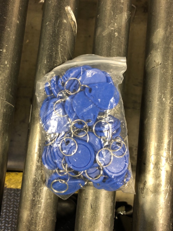 Photo 1 of MINDRFID RFID Key fob 13.56MHz F08 Token Key Tags for Access Control System (Blue)