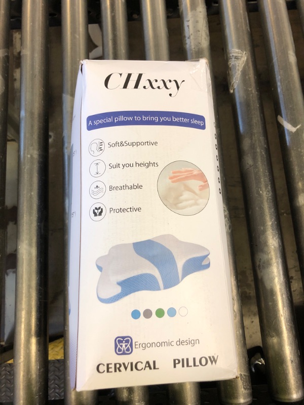 Photo 1 of CHxxy Memory Foam Pillows, Cervical Pillow for Neck and Shoulder Pain Relief, Ergonomic Contour Bed Pillow, Soft for Side Sleep Stomach Sleeping and Back Sleeper