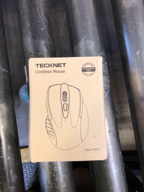 Photo 1 of TECKNET Wireless Mouse, 2.4G Ergonomic Optical Mouse, Computer Mouse for Laptop, PC, Computer, Chromebook, Notebook, 6 Buttons, 24 Months Battery Life, 2600 DPI, 5 Adjustment Levels