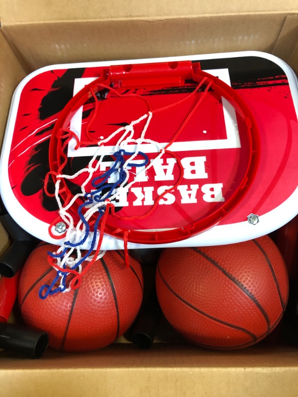 Photo 1 of BASKETBALL HOOP AND BALLS