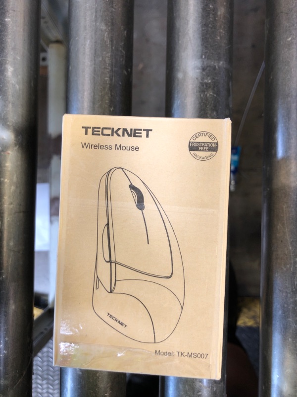 Photo 1 of TECKNET Ergonomic Mouse, Wireless Bluetooth Vertical Mouse, 4800 DPI Optical Tracking, 6 Adjustable DPI, Quiet Clicks, 2.4GHz with USB A Receiver, 12 Months Battery, 6 Buttons, Wide Compatibility