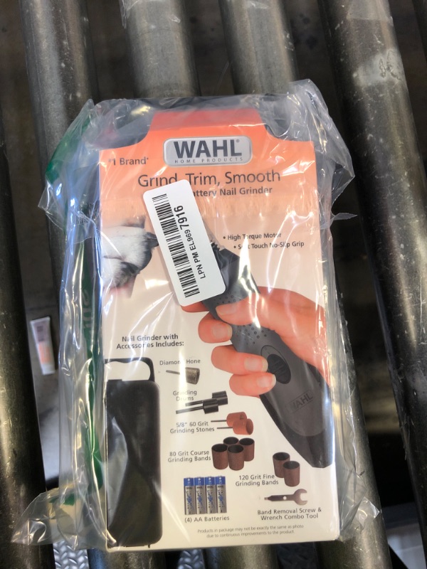 Photo 1 of Wahl Grind & Smooth 2 Speed Battery Dog Nail Grinder with Concave Rounding Tip and Nail Guard for Increased Safety and Precise Nail Grinding - Model 3026333