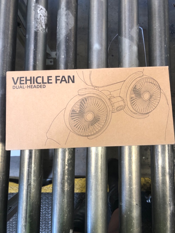 Photo 1 of Car Fan USB Powered for Baby: Dual Car Cooling Fans for Backseat 3 Speed Separate Controlled Quiet Brushless Motor 360° Rotatable 5V 2A Rear Seat Air Circulation for Vehicle Van Truck SUV RV(USB Plug)