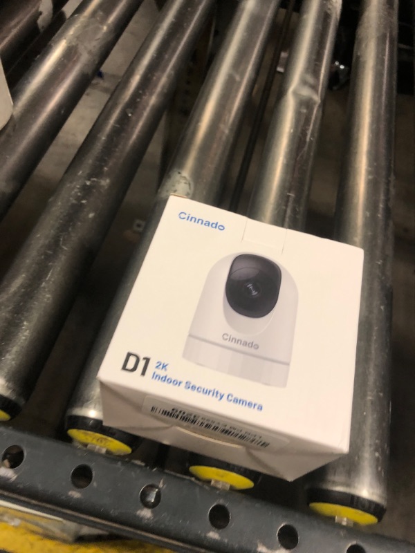 Photo 1 of Cinnado Security Camera Indoor-2K 360° WiFi Cameras for Home Security?Pet/Dog/Baby Camera with Phone app, 2-Way Audio, Night Vision, 24/7 SD Card Storage, Works with Alexa & Google Home (2.4Ghz)-D1