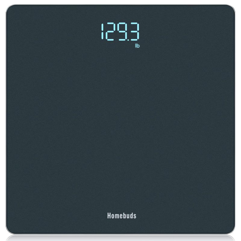 Photo 1 of Homebuds Digital Weight Scale for Body Weight, Weighing Professional Since 2001, Crystal Clear LED and Step-on, Batteries Included, 400lb/182kg
