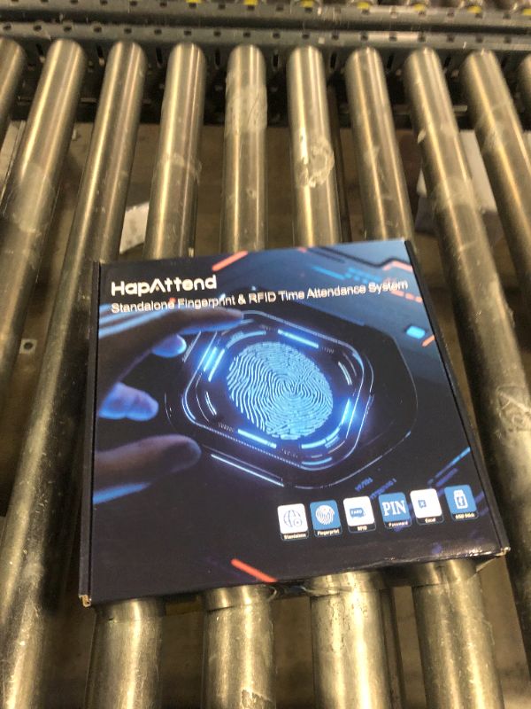 Photo 1 of HapAttend Time Clock - Fingerprint Time Clocks for Employees Small Business Automatic Calculate Hours, H2 Standalone Biometric Clock in Machine for Employees with 5 RFID Cards (0 Monthly Fees)