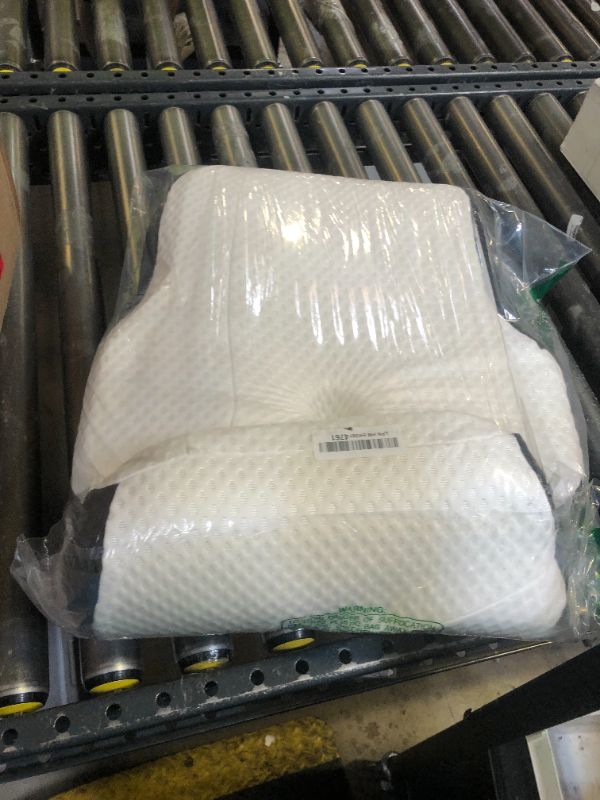 Photo 1 of Osteo Cervical Pillow for Neck Pain Relief, Hollow Design Odorless Memory Foam Pillows with Cooling Case, Adjustable Orthopedic Bed Pillow for Sleeping, Support for Side Back Sleepers