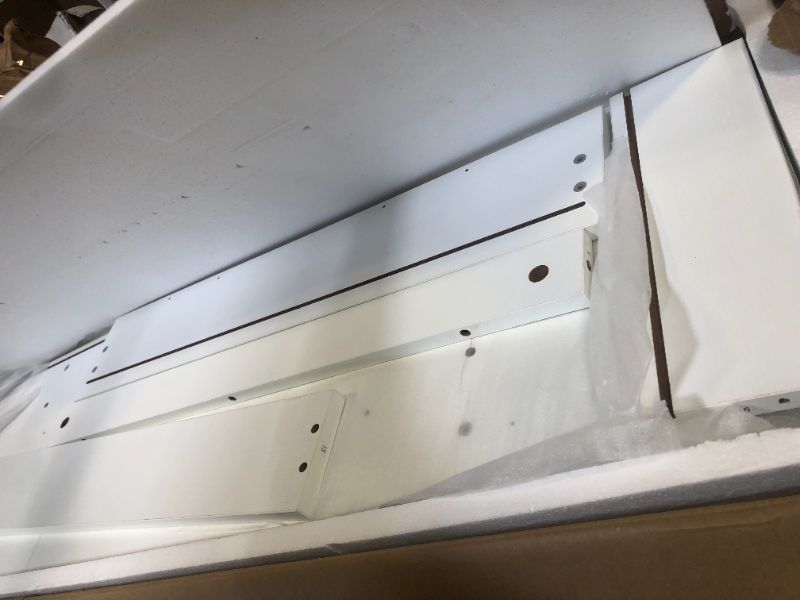 Photo 1 of white shelving 