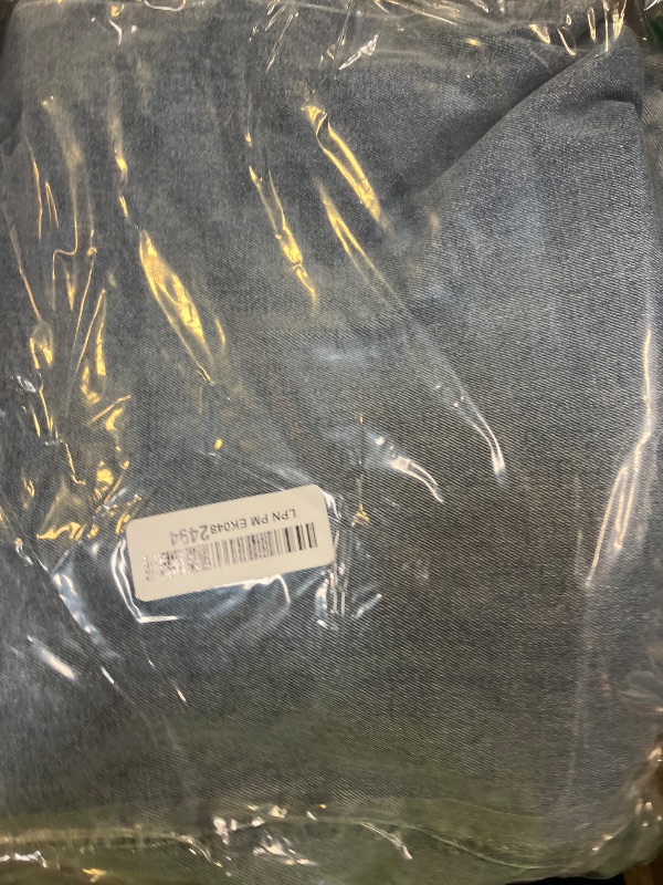Photo 1 of Agnes Orinda Plus Size Jeans for Women Wide Leg Washed Stretch with Pockets Palazzo Denim Jeans 3X Grey Blue