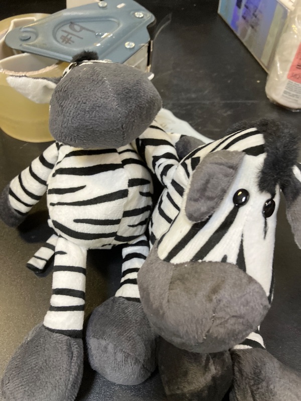 Photo 1 of KIDS PLUSH ZEBRA 2 PACK 