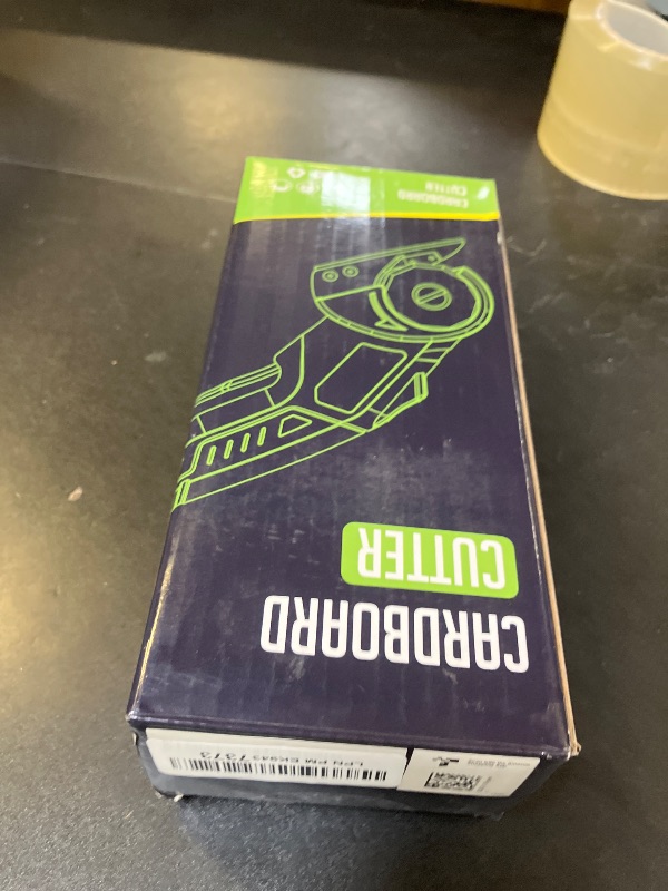 Photo 1 of Cordless Electric Scissors: 4V Rechargeable Rotary Cardboard Cutter, 3000mAh Battery, with LED Light, 2 Blades, Box Cutter for Fabric Carpet Carton Plastic Leather Cloth