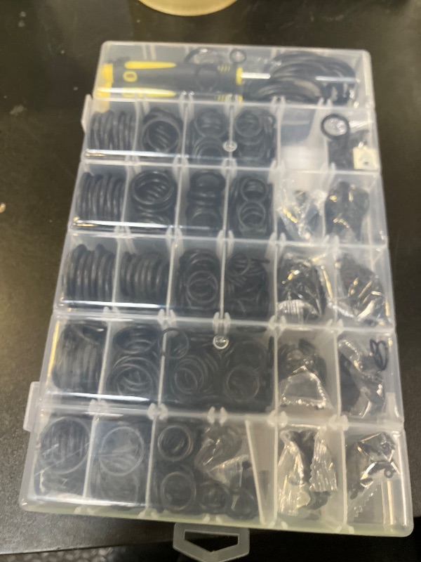 Photo 1 of KEZE 32 Size 1540 Pcs Rubber O Rings Assortment Kit with Pick and Hook Set for Assorted Faucet Plumbing Pressure Washer Automotive Repair,Air or Gas Sealing Connections O ring OD:4mm-50mm
