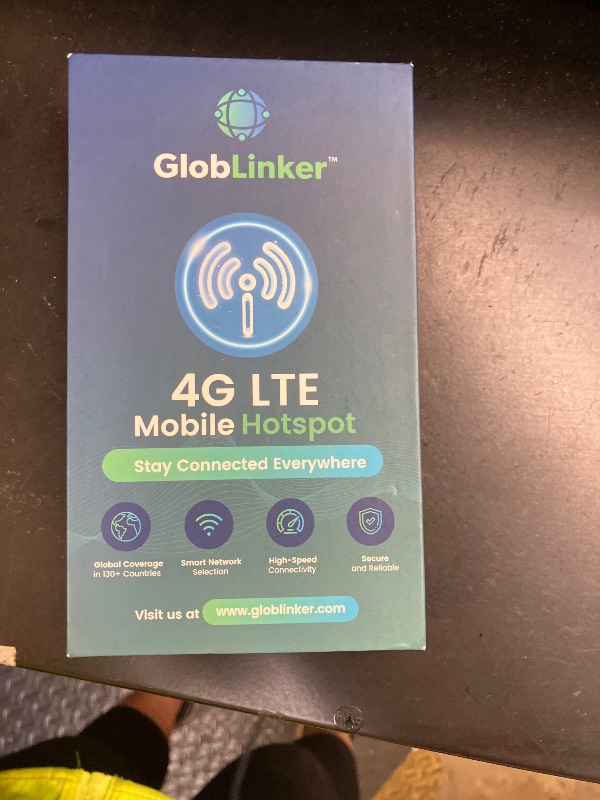 Photo 1 of GlobLinker Cloud Portable WiFi Hotspot for Travel | 4G LTE Mobile Internet (USA &130+ Countries) | No SIM | No Subscription Pay-as-You-Go | Multi-Carrier | Connects 8 Devices