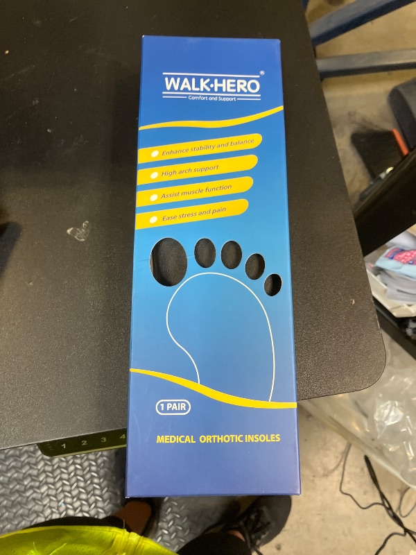Photo 1 of Plantar Fasciitis Feet Insoles Arch Supports Orthotics Inserts Relieve Flat Feet, High Arch (Mens 12-12 1/2 | Womens 14-14 1/2)
