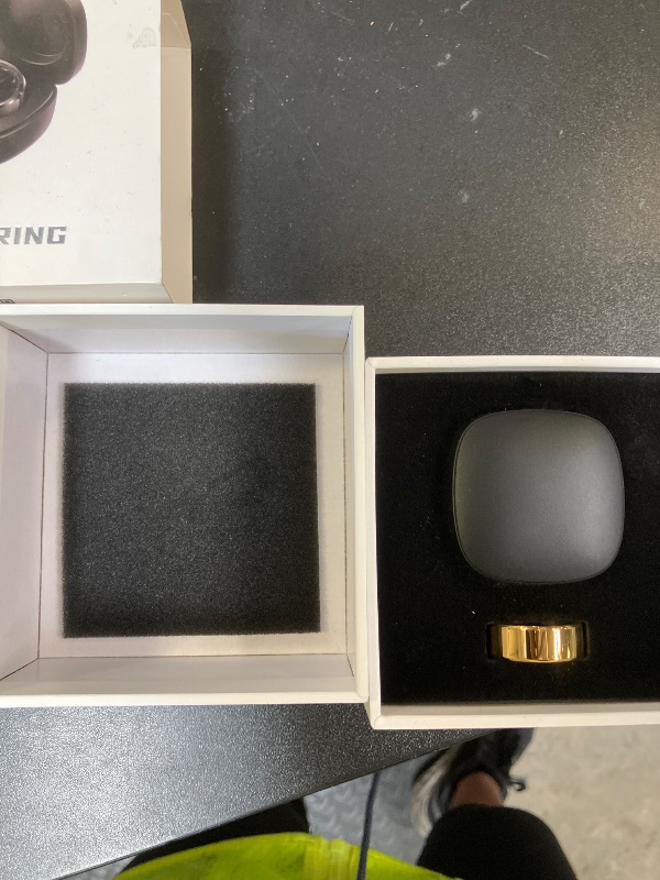 Photo 1 of Naughtbaby FitElf 3 Pro Smart Ring—Health & Fitness Tracker for Women & Men | Monitor Heart Rate, Sleep & Blood Pressure | IP68 Waterproof | 10-Day Battery | No Subscription Needed (Gold 8)