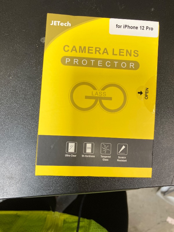 Photo 1 of JETech Camera Lens Protector for iPhone 12 Pro 6.1-Inch, 9H Tempered Glass, HD Clear, Anti-Scratch, Case Friendly, Does Not Affect Night Shots, 3-Pack