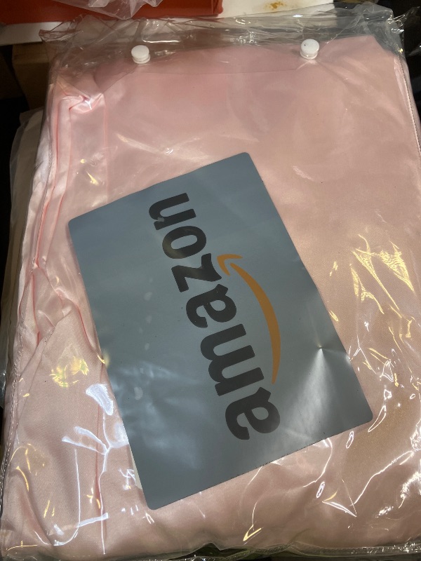 Photo 1 of Cobedzy 4 Pcs Blush Pink Satin Sheets Full Size Silky Satin Bedding Sheets Set with 1 Deep Pocket Fitted Sheet, 1 Flat Sheet, 2 Pillowcase