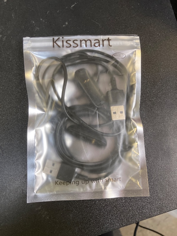 Photo 1 of Kissmart Charger for Fitbit Inspire 2 Fitness Tracker, Replacement Charging Cable Cord Accessory for Fitbit Inspire 2 [2-Pack, 3.3ft/1m]