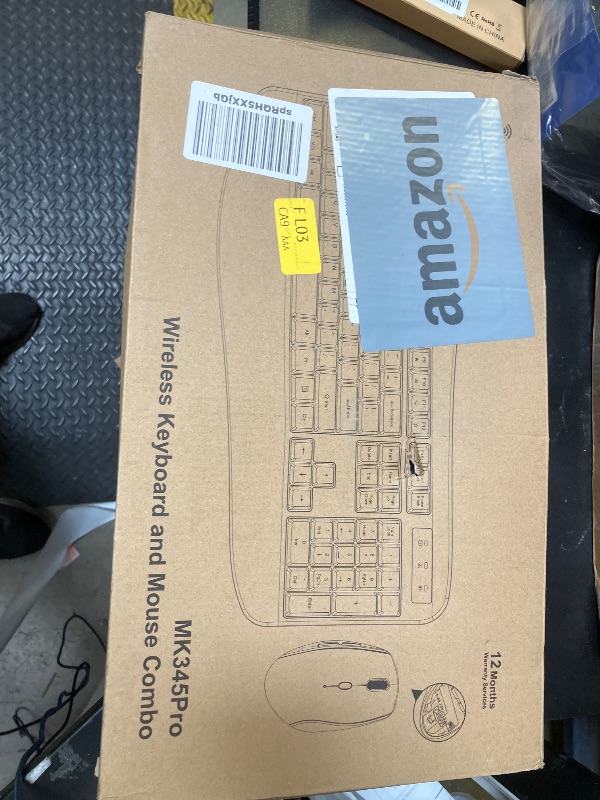Photo 1 of Wireless Keyboard and Mouse Combo, EDJO 2.4G Full-Sized Ergonomic Computer Keyboard with Wrist Rest and 3 Level DPI Adjustable Wireless Mouse for Windows, Mac OS Desktop/Laptop/PC?Classic Black?
