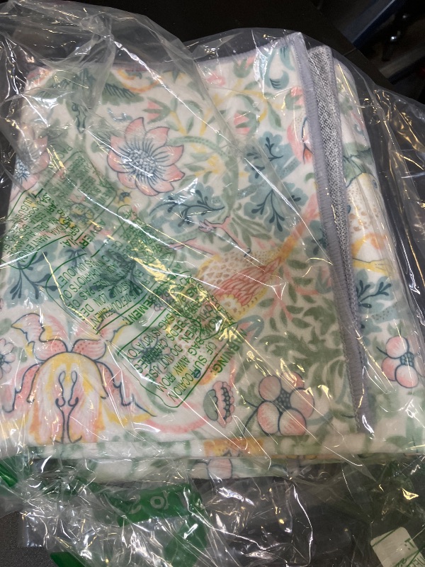 Photo 1 of Machine Washable Runner Rugs 2'x5',William Morris Vintage Floral Runners for Hallways,White/Green Mid Century Flower Thin Rug Runner Soft Non Slip Carpet Throw Rug for Kitchen Laundry Room Bedroom