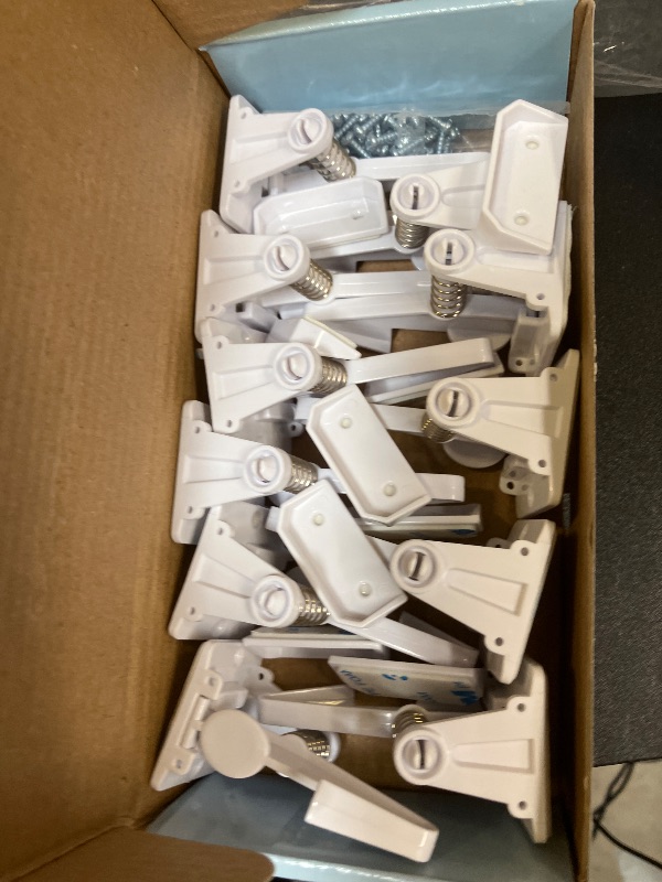 Photo 1 of 12 Pack Cabinet Locks Child Safety | Baby Safety Cabinet Locks NO Drilling 3M Adhesive Baby Proof Drawer Lock Child proofing cabinets latches for Kids Latch for Drawers & Door Child Safety Locks
