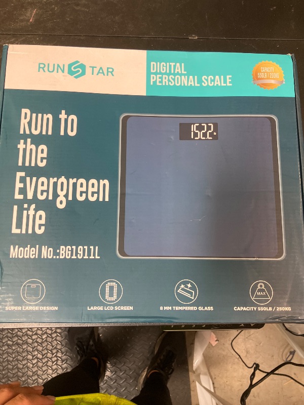 Photo 1 of 550lb Bathroom Digital Scale for Body Weight with Ultra-Wide Platform and Large LCD Display, Accurate High Precision Scale with Extra-High Capacity