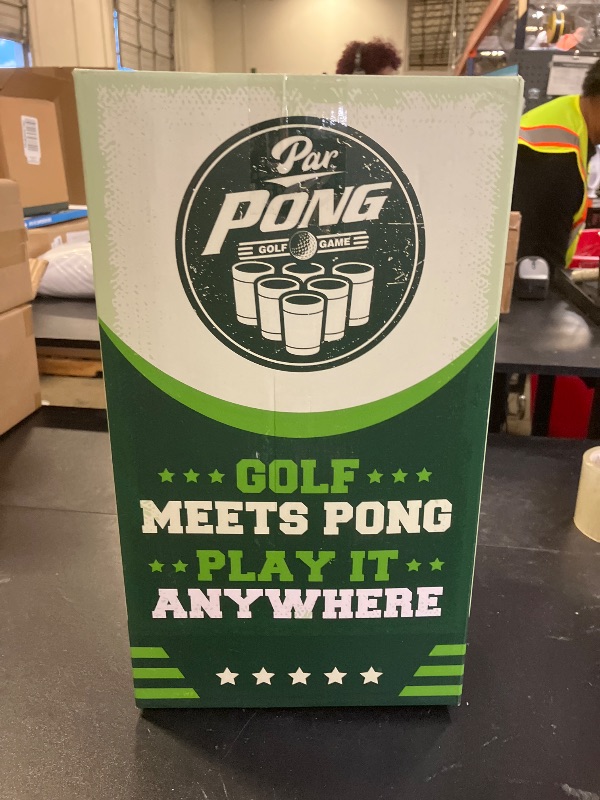 Photo 1 of VULCANO SPORTS Par Pong Backyard Golf Chipping Game – Outdoor Golf Game with 12 Buckets, 2 Hitting Mats & Golf Balls – for Adults, Tailgating, BBQ, Parties & Gifts for Golfers.