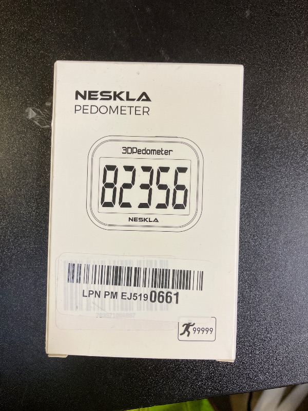 Photo 1 of NESKLA 3D Pedometer for Walking, Simple Step Counter with Large Digital Display, Step Tracker with Removable Clip Lanyard, Accurately Track Steps for Men Women Kids Adults Seniors