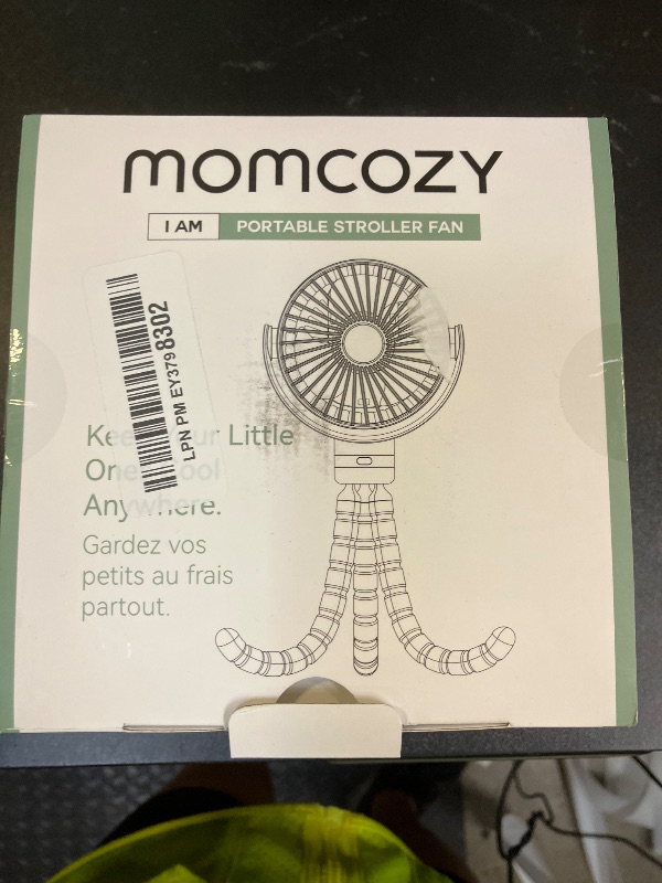 Photo 1 of Momcozy Portable Stroller Fan, 8000mAh, 27H Ultra-long Battery Life, Detachable 4 Speed 360°Rotate, LED Night Light with 2 Modes, USB Rechargeable Handheld Cooling Fan for Travel, Car Seat, Bedroom