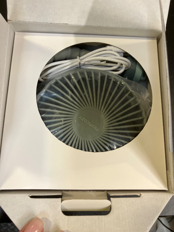 Photo 1 of Momcozy Portable Stroller Fan, 8000mAh, 27H Ultra-long Battery Life, Detachable 4 Speed 360°Rotate, LED Night Light with 2 Modes, USB Rechargeable Handheld Cooling Fan for Travel, Car Seat, Bedroom
