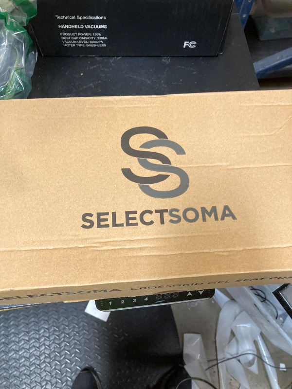 Photo 1 of SelectSoma Travel Gel Seat Cushion for Long Sitting - Travel Pad for Car, Truck, Office Chair, Wheelchair - Cooling Gel Cushion for Sciatica, Tailbone, Back Pain, and Pressure Relief