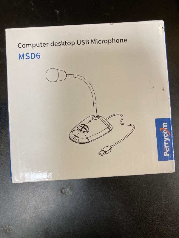 Photo 1 of USB Computer Microphone, Plug&Play Cardioid Condenser PC Laptop Mic, On/Off and Mute Buttons with LED Indicator, Compatible with Windows/Mac, Ideal for YouTube,Zoom,Recording,Games (6ft)