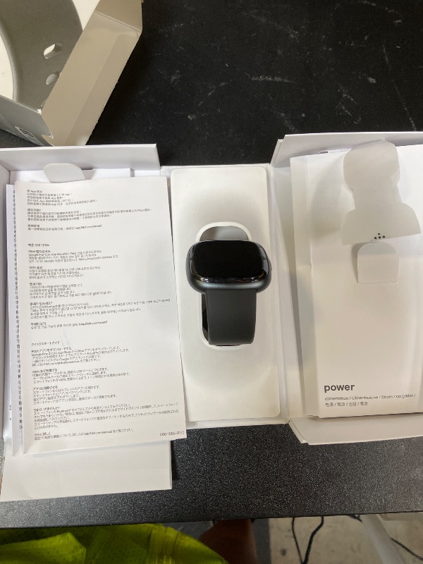 Photo 1 of Fitbit Sense 2 Advanced Health and Fitness Smartwatch with Tools to Manage Stress and Sleep, ECG App, SpO2, 24/7 Heart Rate and GPS, Shadow Grey/Graphite, One Size (S & L Bands Included)