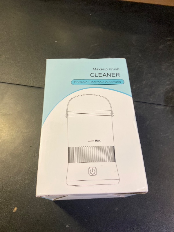 Photo 1 of Electric Makeup Brush Cleaner - 9000 RPM Makeup Brush Cleaning Machine, IP65 Waterproof Automatic Makeup Brush Cleaner for Makeup Sponges and Brushes(White)