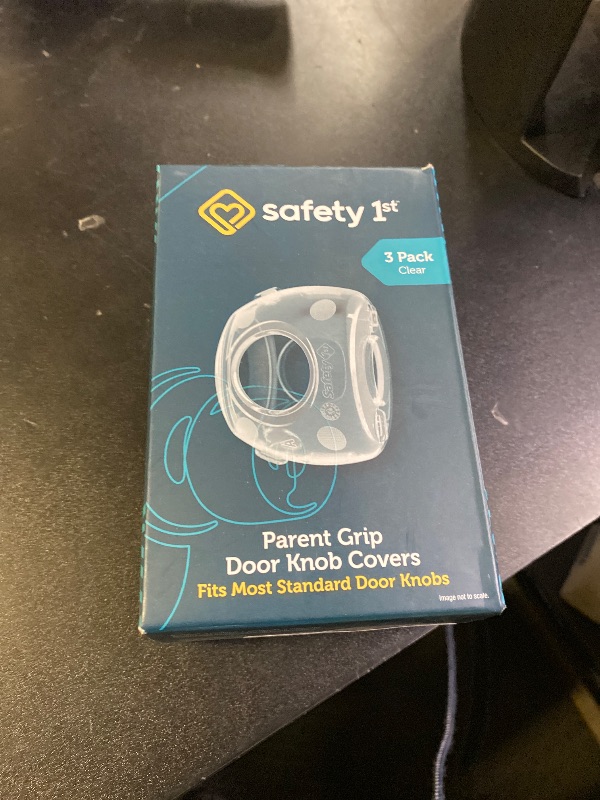 Photo 1 of Safety 1st Parent Grip Door Knob Covers 3 Pack, Crystal Clear