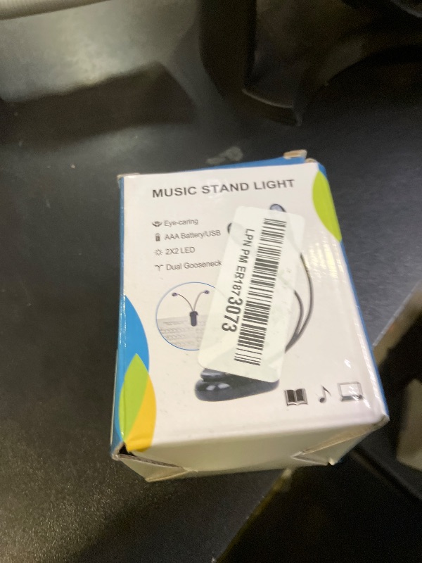 Photo 1 of Music Stand Light, 1/2/4/10 Pack Clip on LED Book Lights, USB and AAA Battery Operated, Reading Lamp in Bed, 4 Brightness Levels, Ideal for Musician, Piano Player, Kids, Travel (Dual Arm)