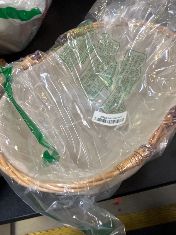 Photo 1 of Cornucopia Brands Wicker Basket w/Handles (Natural Color), for Easter, Picnics, Gifts, Home Decor and More, 13 x 10 x 6 Inches
