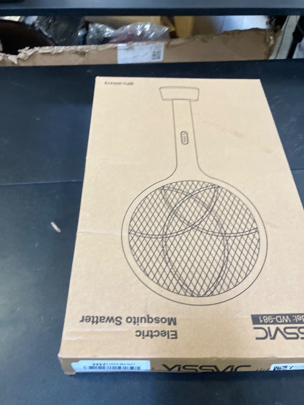 Photo 1 of YISSVIC Electric Fly Swatter Bug Zapper Racket Dual Modes Mosquito Killer with Purple Mosquito Light Rechargeable for Indoor Home Office Backyard Patio Camping