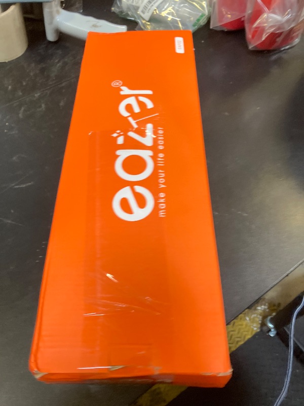 Photo 1 of Eazer Floor Squeegee Broom: Heavy Duty Scrubber with Extendable 50.3'' Aluminum Pole and Rubber Blade for Kitchen, Swimming Pool, Concrete Floors,Shower,Tiles,Garages,Windows,Glass,Pet Hair Removal