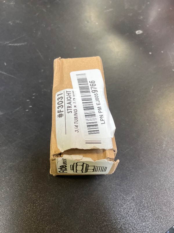 Photo 1 of FIDEURSUS 3/4 Tubing × 1/2 NPT Straight Fitting for 3/4"(25mm OD) Tubing with 1/2" Male NPT Thread,Brass-Nickel Plated for Shop Compressed Air Line System#F3031 | 2PCS