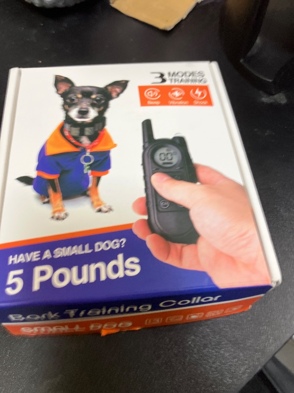 Photo 1 of Tiniest Dog Shock Collar, Lightest Dog Training Collar with Remote for Small Dogs 5-15lbs & Medium Large Dogs/Puppies, Waterproof, Rechargeable, 1300ft Range (Black&Ultra Tiny)
