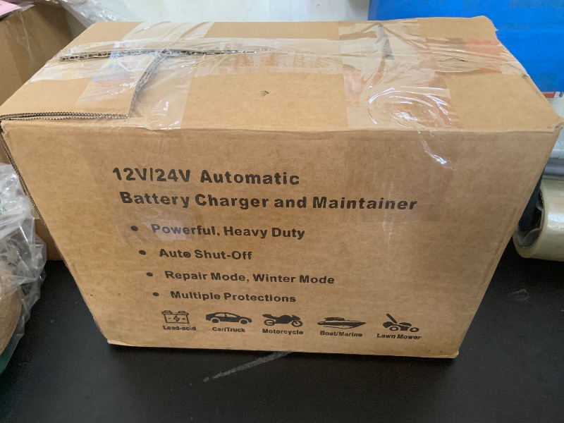 Photo 1 of PCHH 12V 24V Car Battery Charger Heavy Duty, 0-15A Automatic Battery Maintainer, Smart Trickle Charger with Auto Shutoffs, Repair, Winter Mode, for Automotive Car Truck Motorcycle RV AGM Deep Cycle