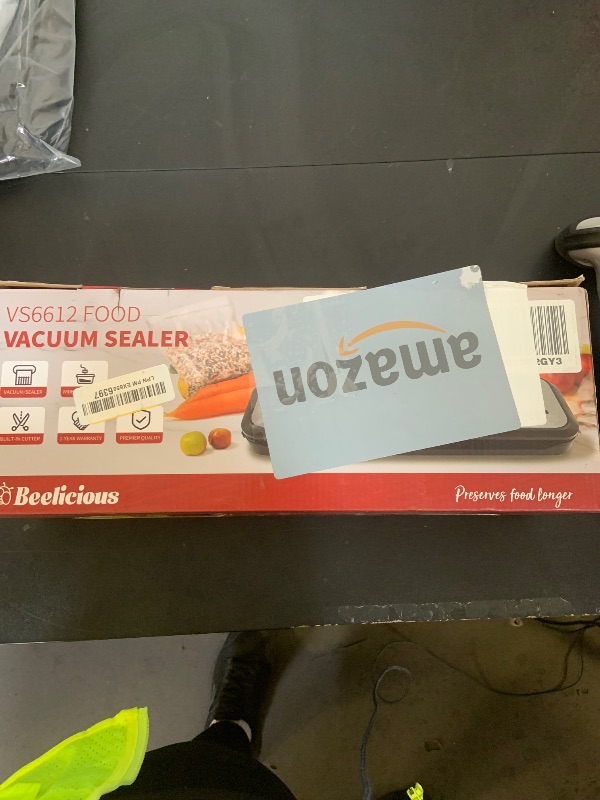 Photo 1 of Vacuum Sealer Machine, with Starter Kit and 2-Year Warranty, Beelicious Automatic Air Sealing for Food Storage, Build-in Cutter, Moist Mode, EXT-VAC