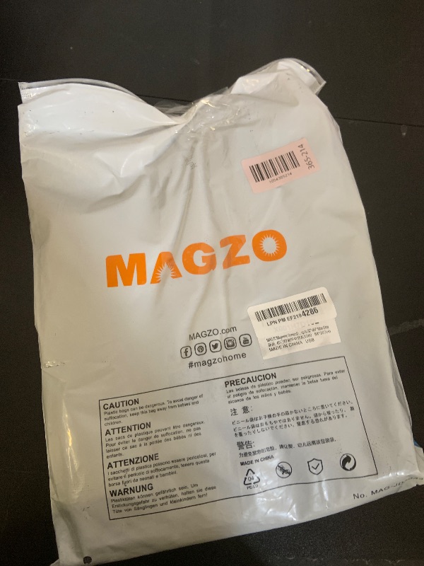 Photo 1 of MAGZO Magnetic Screen Door Fit Door Size 32 x 80 Inch, Screen Size 34" x 81" Strong Magnets Door Mesh, Reinforced Fiberglass Door Net for Front, Gray