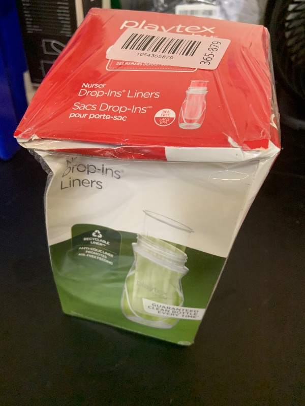Photo 1 of Playtex Baby Nurser Drop-Ins Liners 8-10 oz 100 Count New in Sealed Box
