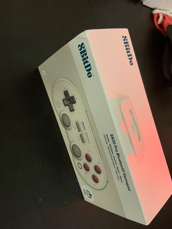 Photo 1 of 8Bitdo Sn30 Pro Wireless Bluetooth Controller, Hall Effect Joystick Update, Retro Gamepad for Switch/Switch 2, PC, Steam Deck, Android, Raspberry PI, iPhone, iPad, macOS and Apple TV (G Classic Edition)